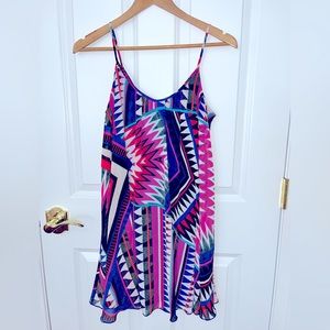 Flowy colorful pattern dress